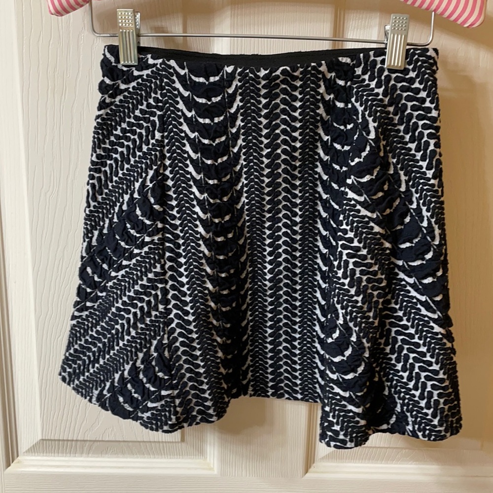 Zara Circle Skirt - Navy and white - US size small